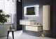 Set mobilier de baie suspendat, cu comoda, lavoar rasina, stejar albit (Rovere sbiancato), Baden Haus Avril 55075+55077+50165 - amb 1